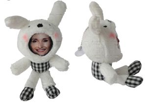3D Face игрушка "Кролик черно-белый"